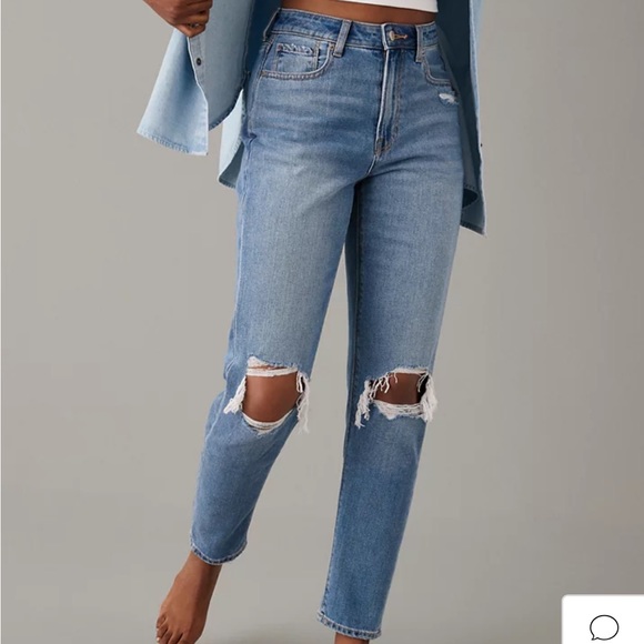 AE Ripped Mom Jean - Picture 1 of 9